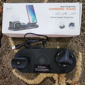 Multifunction 6 in 1 Charging Stand For IPhone, Iwatch, and Airpods